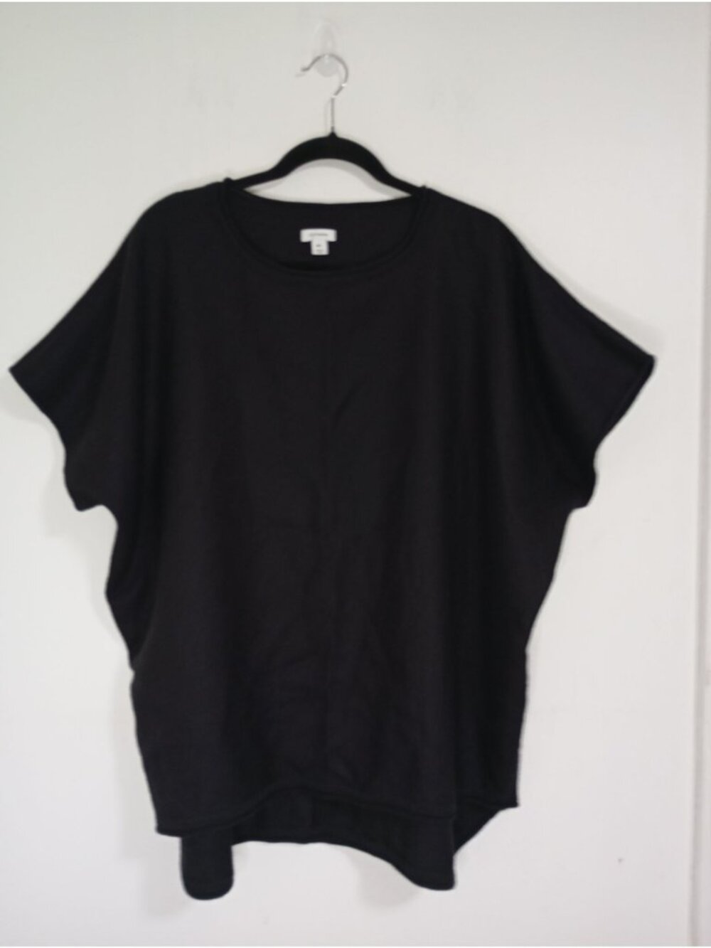 Cuyana Black 100% Baby Alpaca Oversized Top Sweater M/L Women